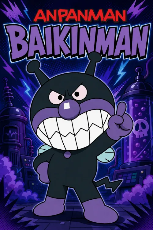 Baikinman character poster for Anpanman